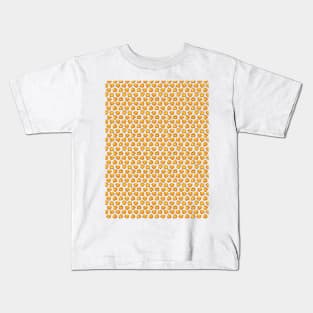 Halloween Pumpkins Faces Pattern Art Kids T-Shirt